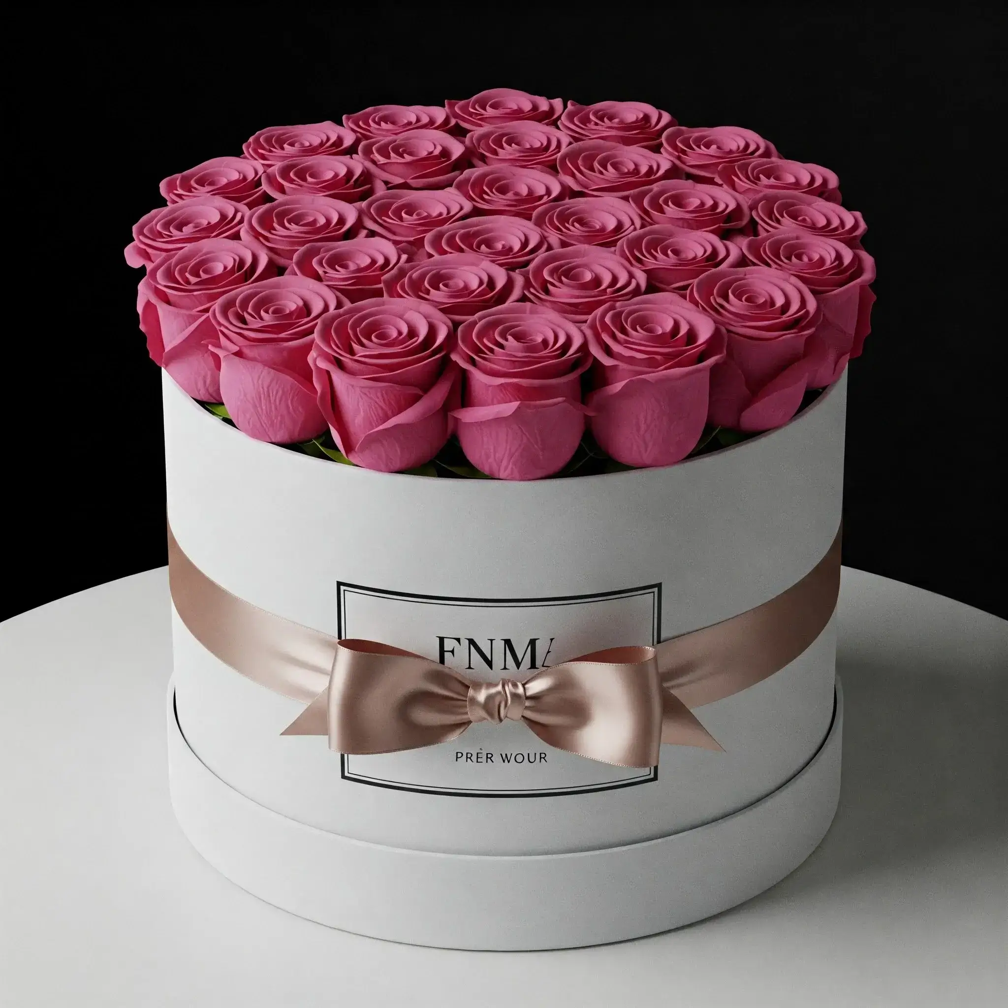 Fresh Pink Roses Box